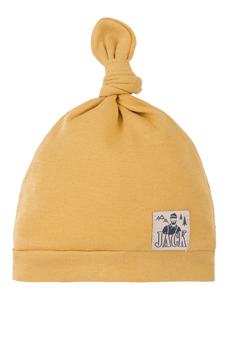 2815M Jack Czapka z węzełkiem Marija - musztardowy