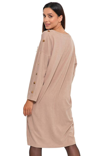 MDW3600-004 Sukienka damska Moraj - beżowy