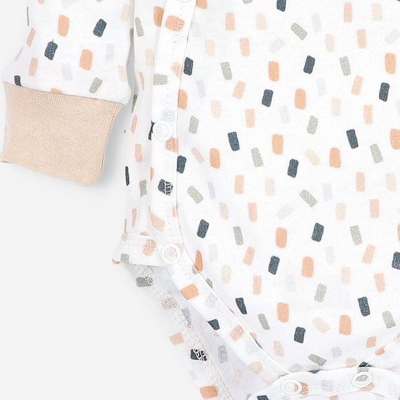 ABN-5321/KRE Body kopertowe z bawełny organicznej Nini kremowy