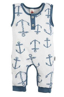 05226B "BLUE SEA" Ogrodniczki Makoma biały