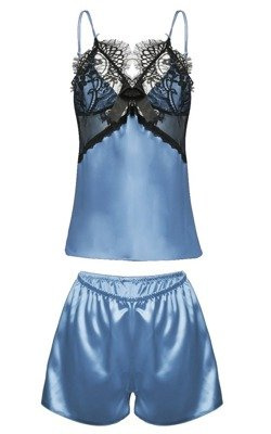 Beatrice Komplet piżama damska DKaren -błękitna