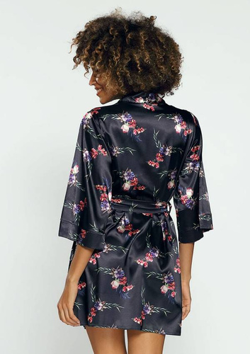 DK-P Flowers Podomka damska DKaren - granatowy 009