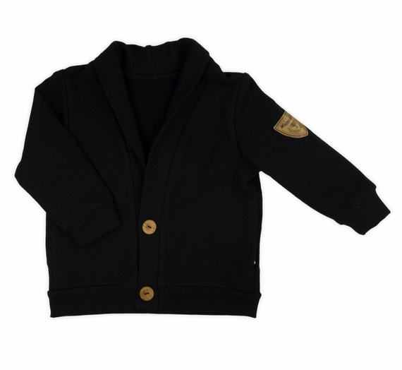 169560 Bluza dresowa marynarka "Mix" Nicol - czarny