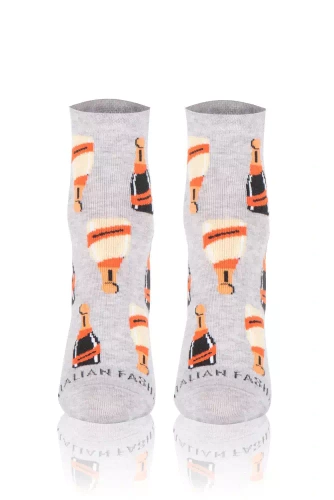 S153Z Prosecco Skarpety zakostki Italian Fashion - jasny melanż