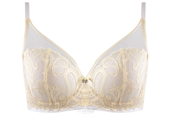 Oksana soft biustonosz miękki Unikat szary cytrynowy