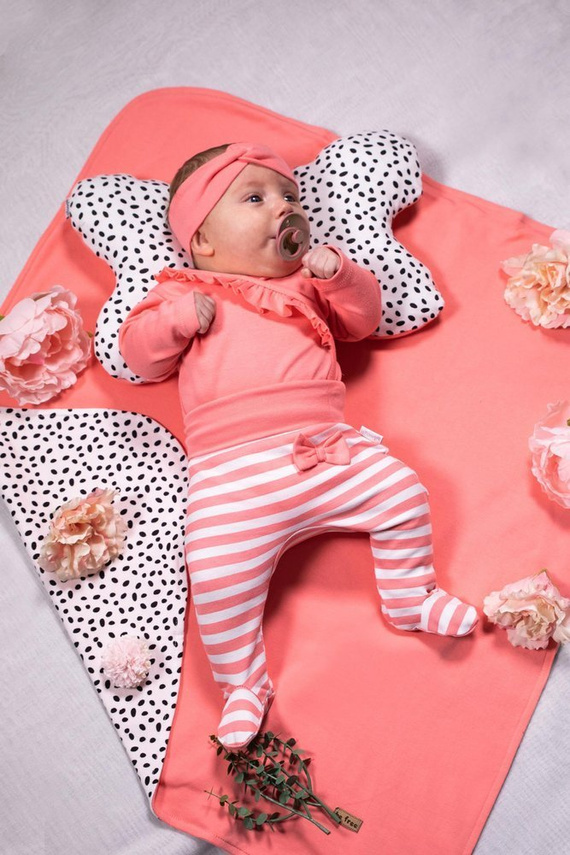 175065 Opaska niemowlęca "Alice" Nicol - koralowy