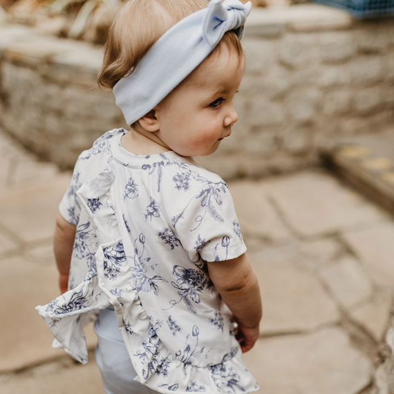 Botanic Bluzka z krótkim rękawem Eevi- biały