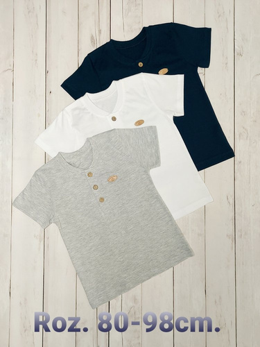 Mieszko Koszulka dziecięca krótki rękaw Bambarillo biały