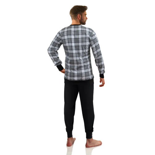 2576/43 Piżama Męska Sesto Senso - grafitowy