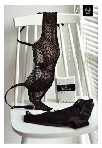 01082 Swing Biustonosz półusztywniany semi-soft Mediolano czarny