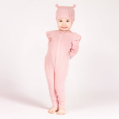 213032 Nelly Pajacyk bez stópek Nicol - różowy