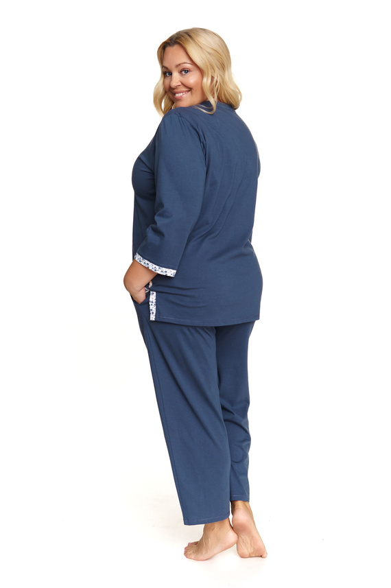 7156 Piżama Damska Plus Size Doctor Nap - deep blue