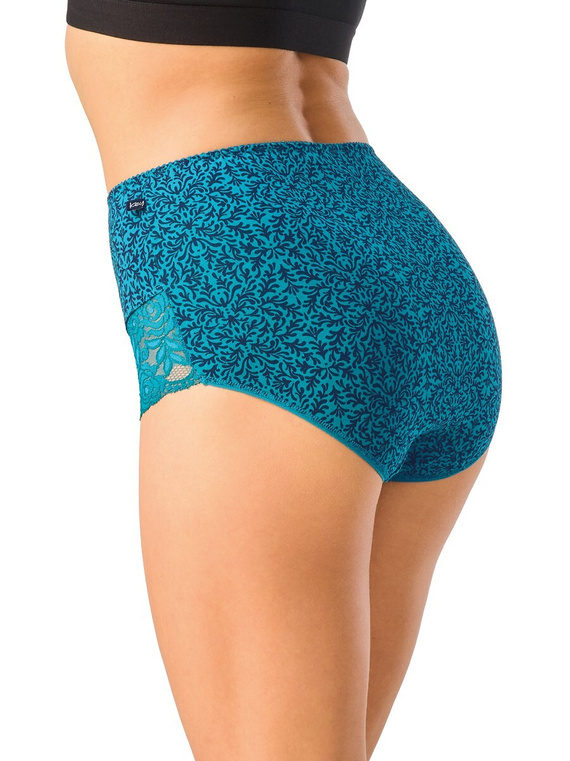 Figi Damskie Key LPF 501 B26 Maxi Bikini Bawełna Koronka 2-Pak