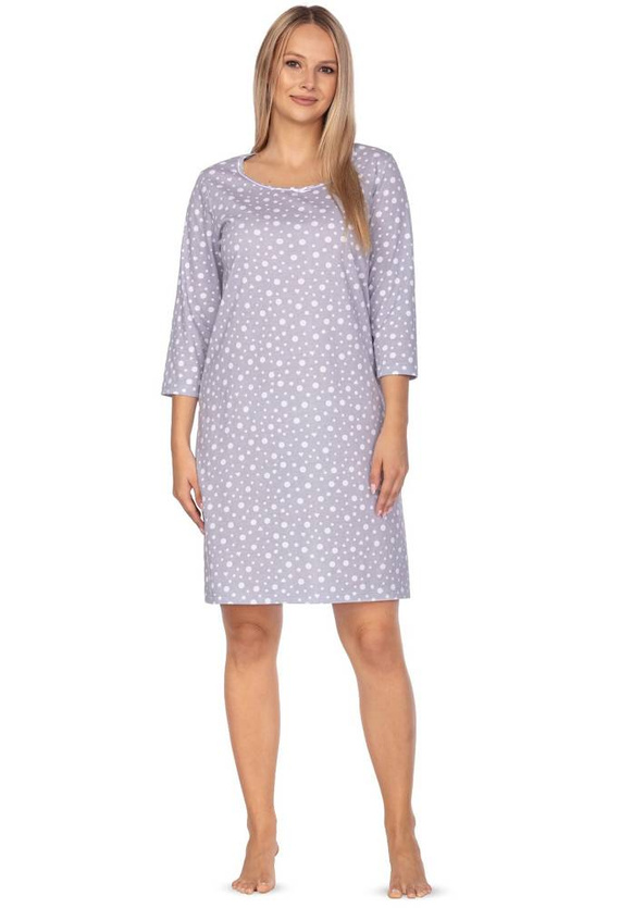 112 Koszula damska 3/4 Regina szary