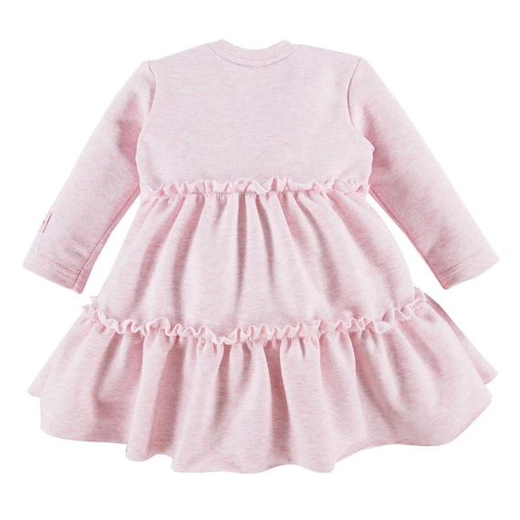 Ceremony Sukienka niemowlęca z falbankami Eevi - róż melange