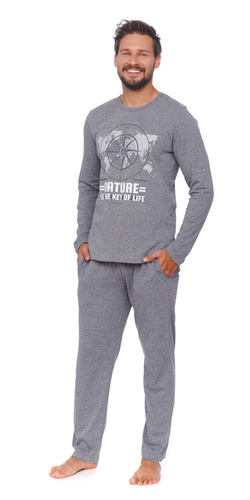 4517 Piżama Męska Doctor Nap - dark grey
