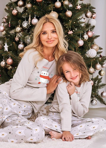 2846, 2847, 2848 Aniela Piżama dla dziewczynki Taro - szary jasny