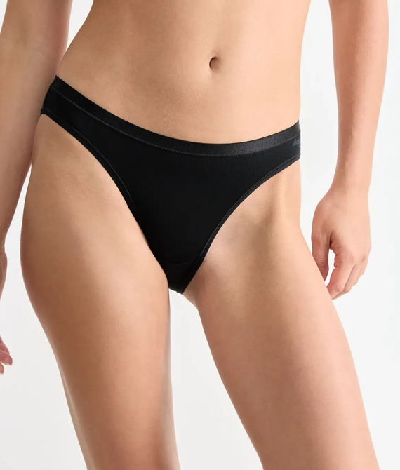 Go Daily Cotton Mini Figi Damskie Sloggi - black 