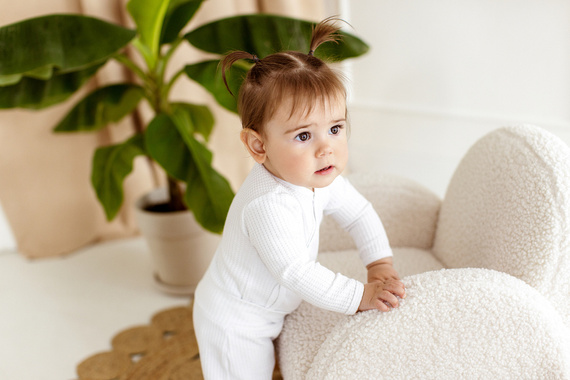 08249W "Natural Waffel" Półśpioch niemowlęcy Makoma white