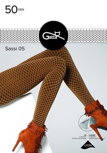 Sassi wz.05 Rajstopy 50 den Gatta -83B honey-nero
