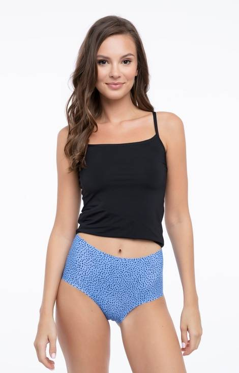 Ocean Dots Maxi Figi damskie Julimex - niebieski