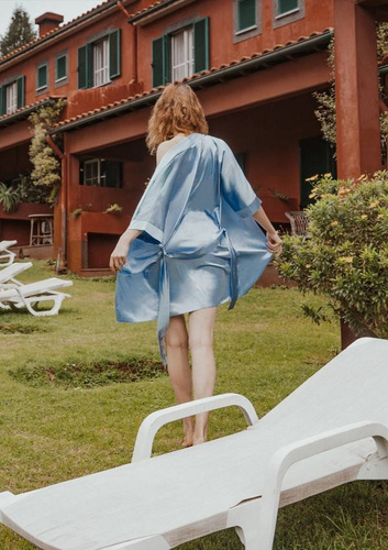 Podomka 90 Szlafrok Damski Dkaren - baby blue