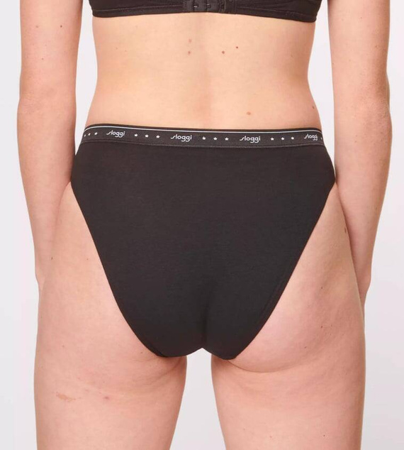 24/7 100 Tai 10198073 Figi Damskie Sloggi - black 