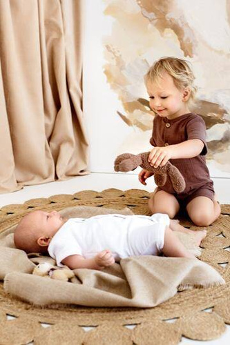 02235RE "Just Muslin Milk" Rampers niemowlęcy Makoma