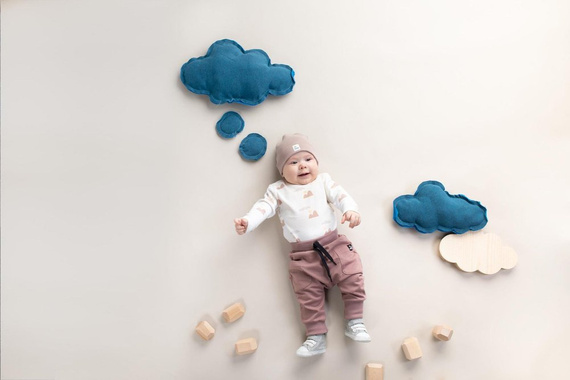 "Dreamer" Body z długim rękawem Pinokio - ecru druk