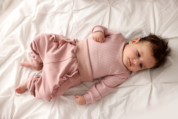 11195BGR "Girl Blush" Dres niemowlęcy Makoma różowy