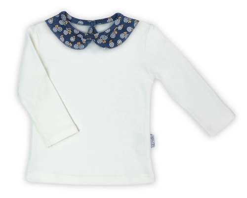 179139 Bluzka bawełniana z długim rękawem "Sonia" Nicol - granat