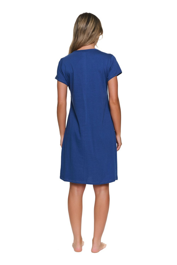 Koszula Ciążowa Doctor Nap 7547 100% Bawełna Do Karmienia Damska-indigo