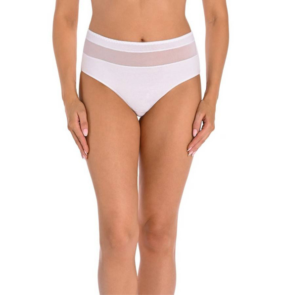 1126-3 Vera Wielopak Figi z wysokim stanem Teyli - czarny/biały/beżowy