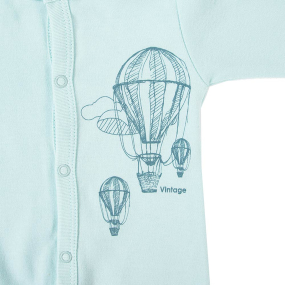 Balloons Pajac z nadrukiem Eevi - jasny turkus