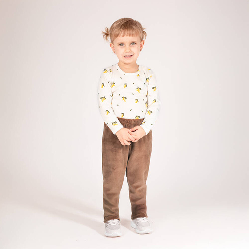 212283 Tola Spodnie welurowe Nicol - beżowy