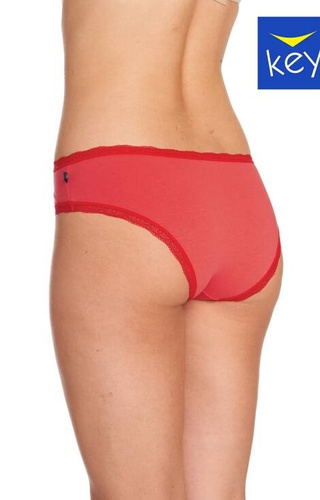 LPN 709 A22 Figi damskie 2-pak Key czerwony-szary