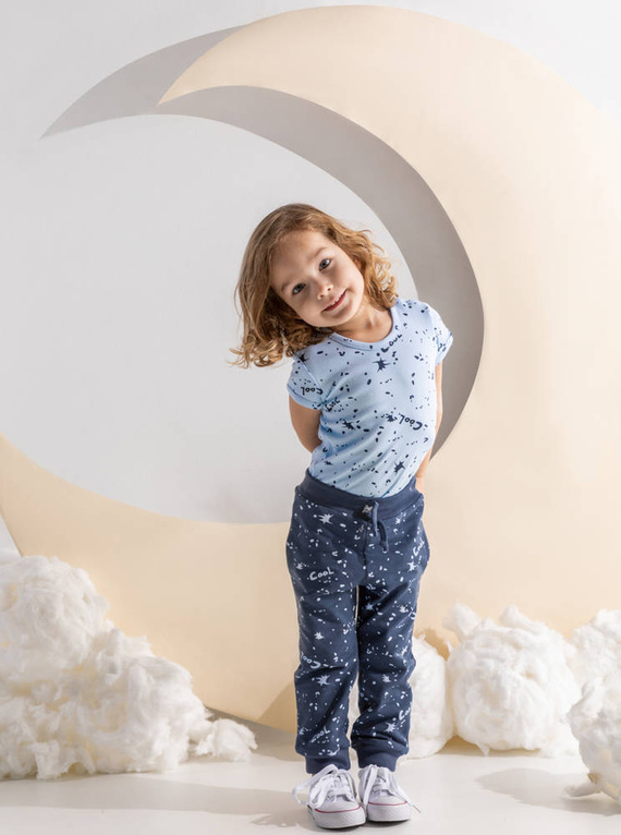 185275 Maks Spodnie dresowe Nicol - granatowy