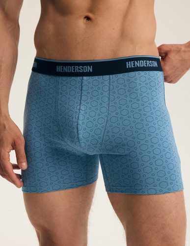 Bokserki Męskie Henderson 44513 Brex 2-Pak Bawełniane z Szeroką Gumą Logo