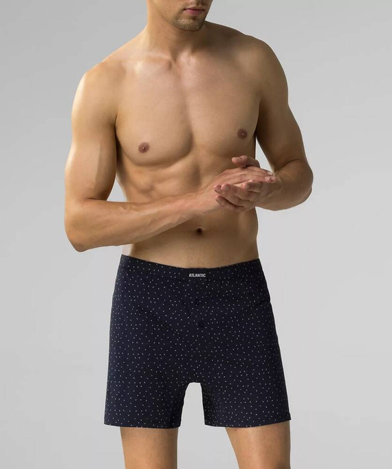 2MBX-061 Bokserki męskie Atlantic granatowy szary