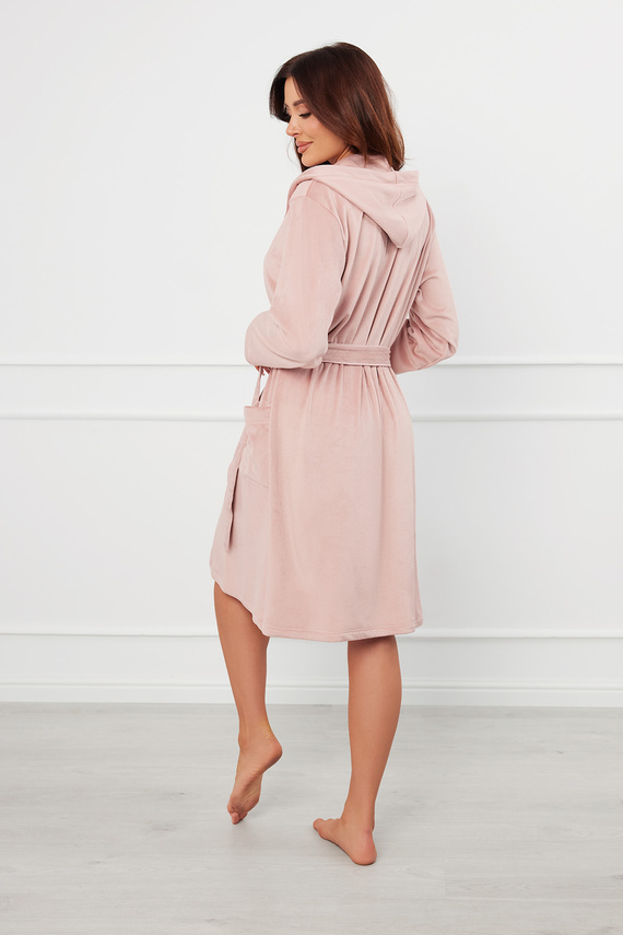 Akara Szlafrok damski Italian Fashion - róż pudrowy