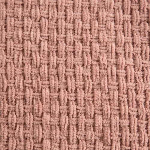 Suzi Koc narzuta tkana z frędzlami Eurofirany pudrowy