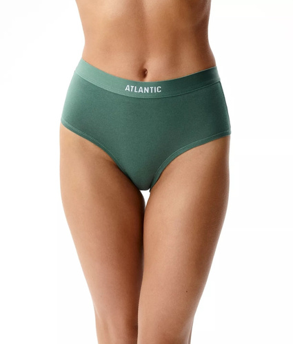 Atlantic 3CLP-009/Z26 Maxi Sport Figi Damskie 95% Bawełna 3-Pak brązowy-różowy-zielony