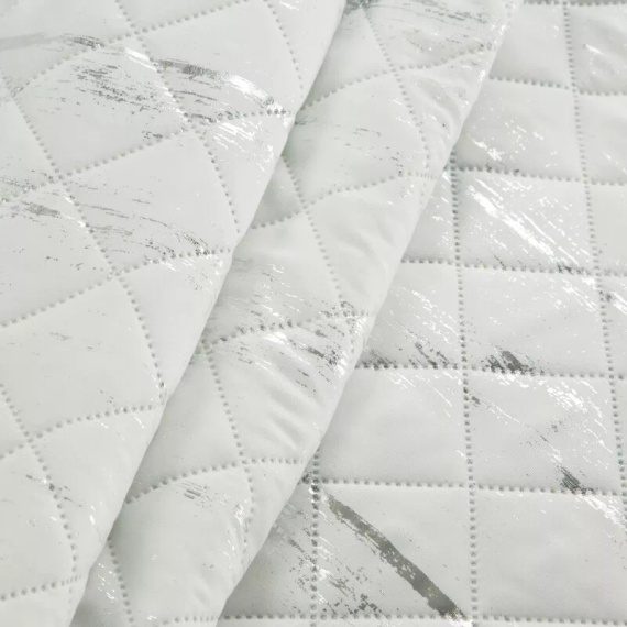 Blink 1 narzuta dekoracyjna Design91 biały/srebrny