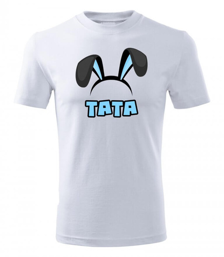 "Tata Wielkanoc" koszulka męska Moocha biały