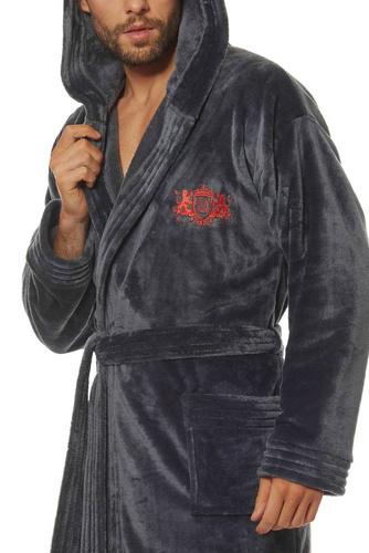 2110 Costa Szlafrok Męski L&L - szary