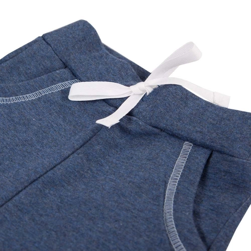 UNIQUE Spodnie dresowe z łatkami Ewa Klucze - granat 