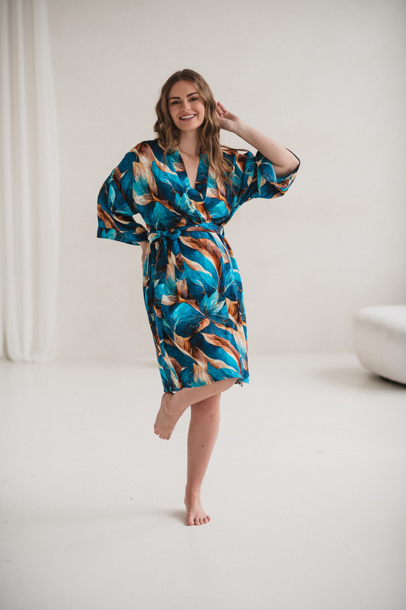 Milk&Love bambusowy szlafrok ciążowy Marmaid kimono 100% wiskoza