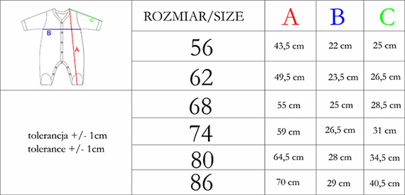 208031 Lizy Pajacyk niemowlęcy Nicol