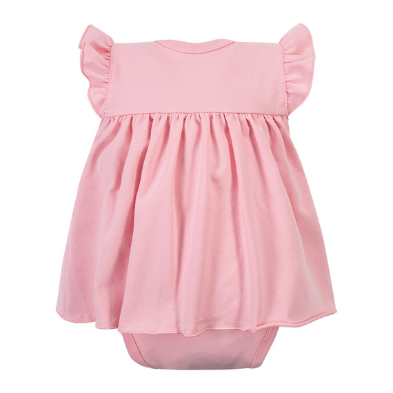 Body tunika dziewczęca Eevi Cherry różowa wisienki bawełna