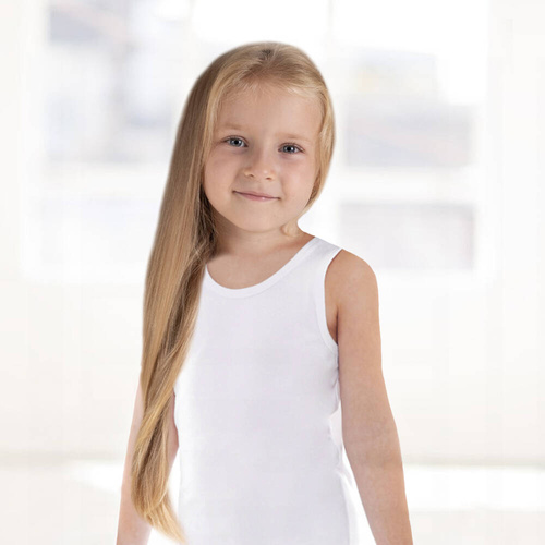 130 Koszulka na ramiączkach niemowlęca "Basic" Nicol - biały